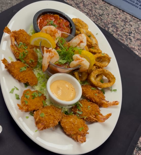 Seafood Combo Appetizer.