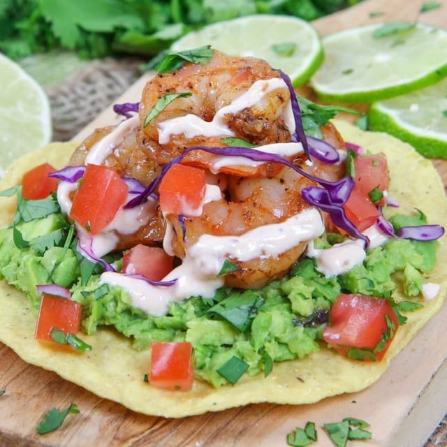 Shrimp Tostadas.
